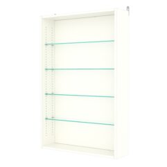 Витрина настенная с регулировочными полками №2-1Г-РЕГ, Белый