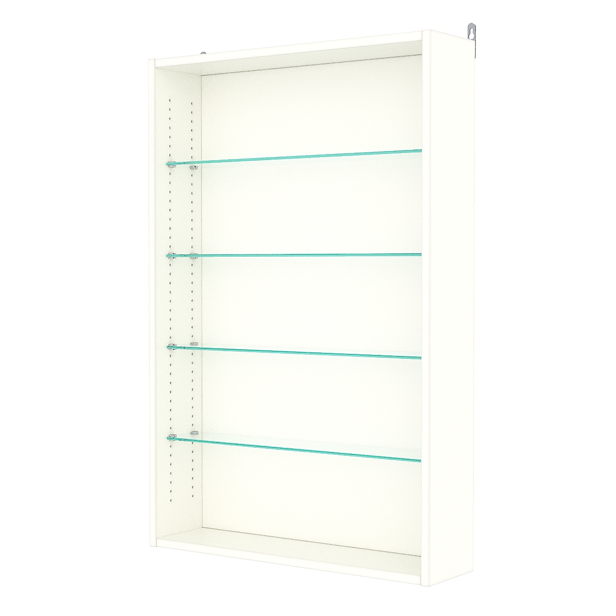 Витрина настенная с регулировочными полками №2-1Г-РЕГ, Белый