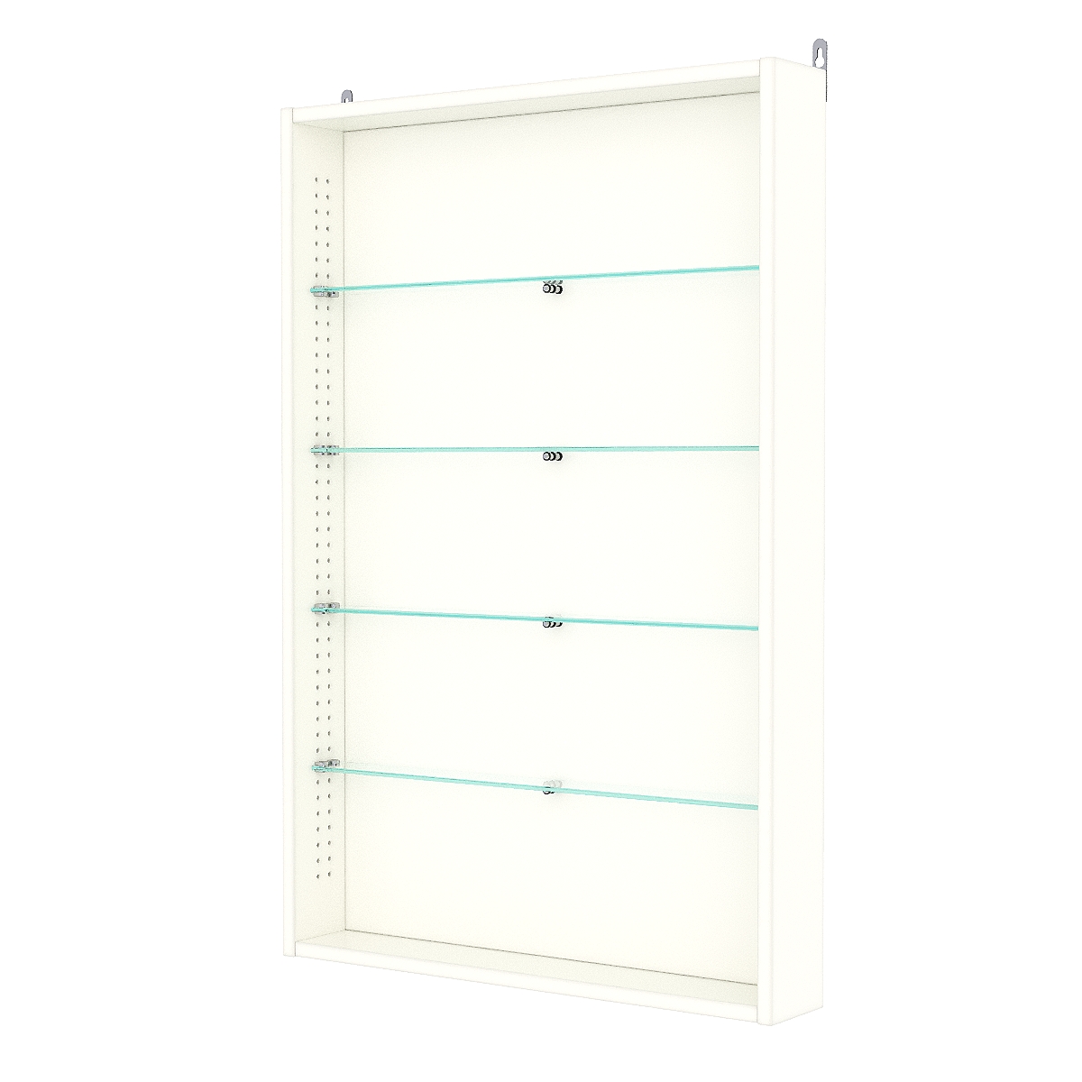 Витрина настенная с регулировочными полками №2-1ГУ-РЕГ, Белый