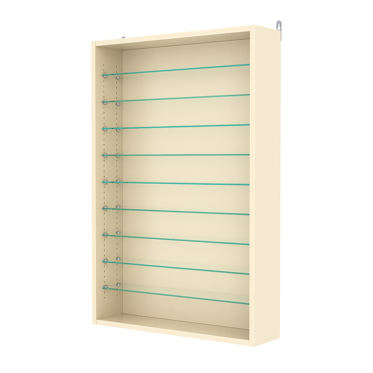 Витрина настенная с регулировочными полками №2-5Г-РЕГ, Крем Вайс