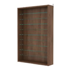 Витрина настенная с регулировочными полками №2-5Г-РЕГ, Орех