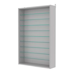 Витрина настенная с регулировочными полками №2-5Г-РЕГ, Серый