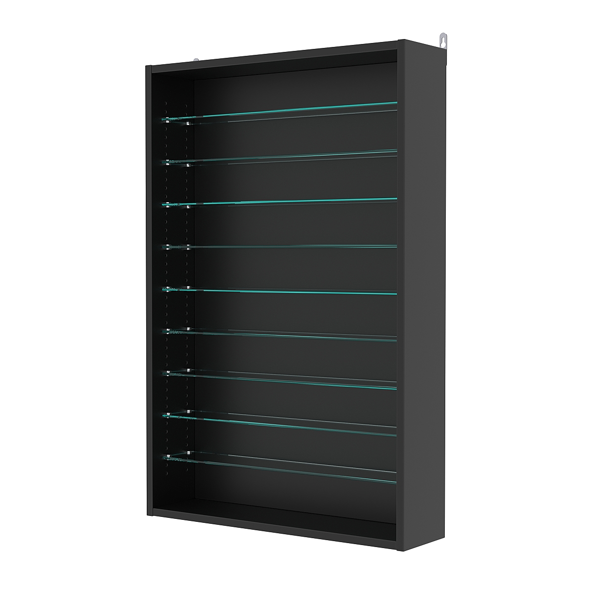 Витрина настенная с регулировочными полками №2-5Г-РЕГ, Черный