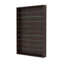 Витрина настенная с регулировочными полками №2-5ГУ-РЕГ, Дуб Венге