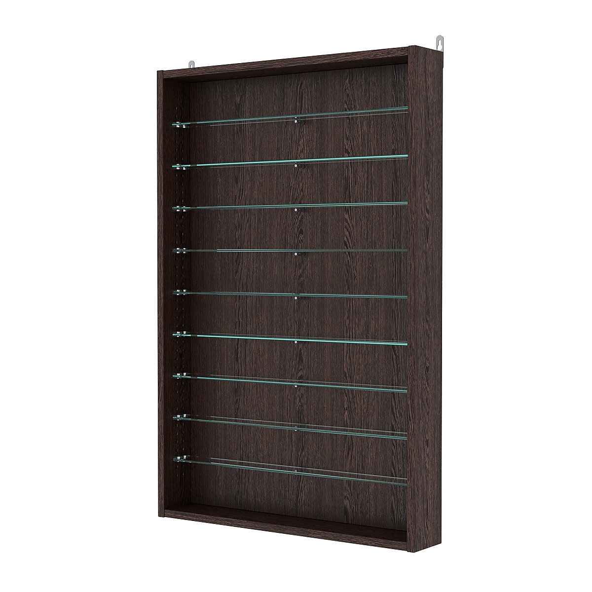 Витрина настенная с регулировочными полками №2-5ГУ-РЕГ, Дуб Венге