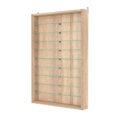 Витрина настенная с регулировочными полками №2-5ГУ-РЕГ, Дуб Сонома