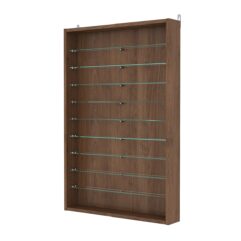 Витрина настенная с регулировочными полками №2-5ГУ-РЕГ, Орех