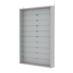 Витрина настенная с регулировочными полками №2-5ГУ-РЕГ, Серый
