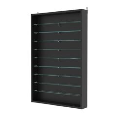 Витрина настенная с регулировочными полками №2-5ГУ-РЕГ, Черный