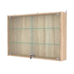 Витрина настенная с регулировочными полками №3-1А-РЕГ, Дуб Сонома