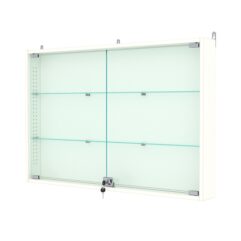 Витрина настенная с регулировочными полками №3-1АУ-РЕГ, Белый