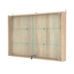 Витрина настенная с регулировочными полками №3-1АУ-РЕГ, Дуб Сонома