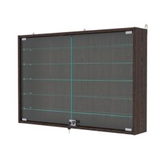 Витрина настенная с регулировочными полками №3-5А-РЕГ, Дуб Венге