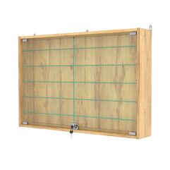 Витрина настенная с регулировочными полками №3-5А-РЕГ, Дуб Золотистый