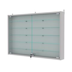 Витрина настенная с регулировочными полками №3-5АУ-РЕГ, Серый