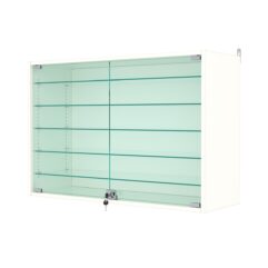 Витрина настенная с регулировочными полками №3-5АГ-РЕГ, Белый