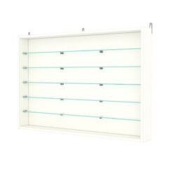 Витрина настенная с регулировочными полками №3-5ГУ-РЕГ, Белый