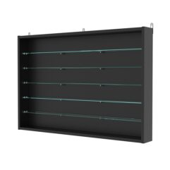 Витрина настенная с регулировочными полками №3-5ГУ-РЕГ, Черный