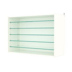 Витрина настенная с регулировочными полками №3-5ГГ-РЕГ, Белый