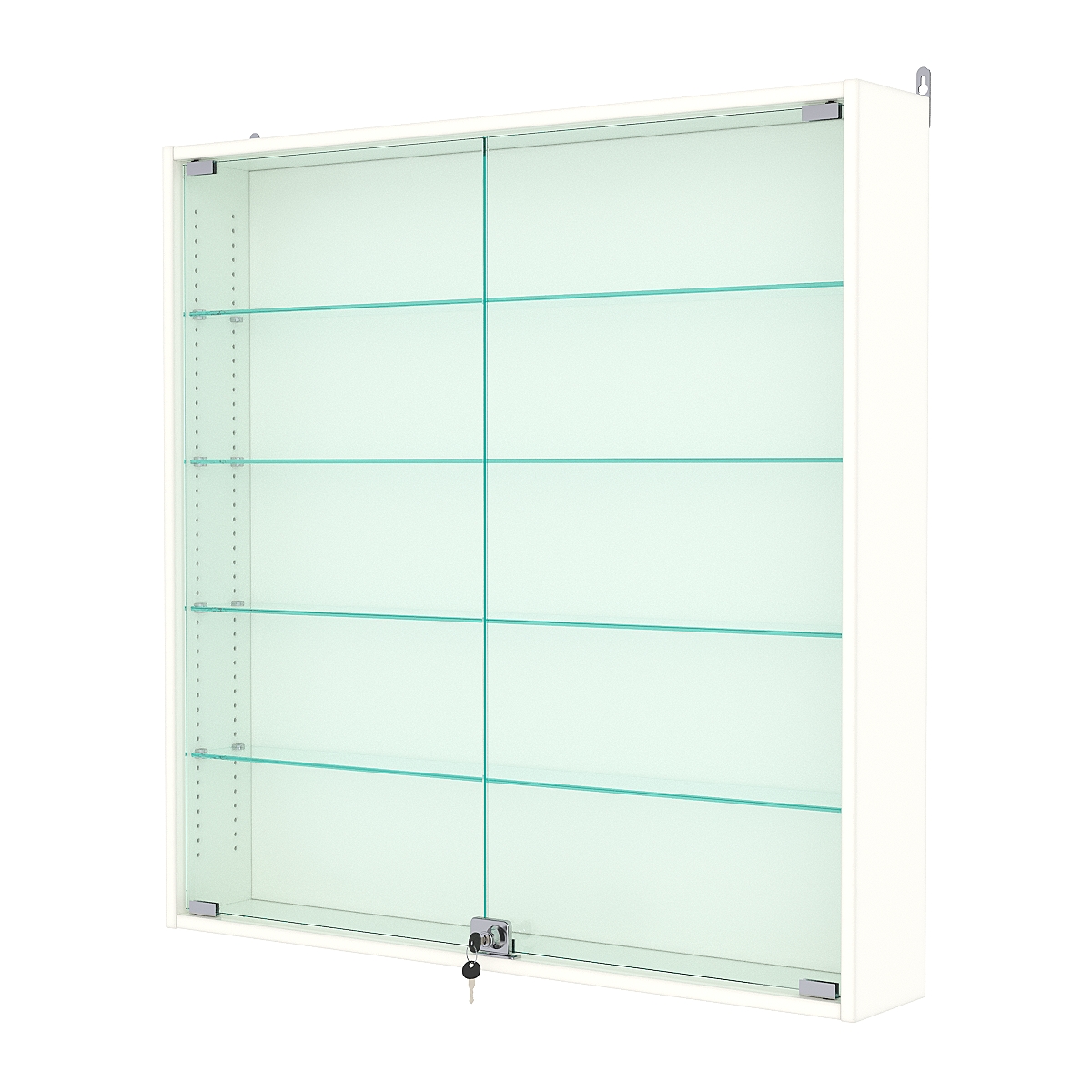 Витрина настенная с регулировочными полками №4-1А-РЕГ, Белый