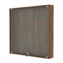 Витрина настенная с регулировочными полками №4-1А-РЕГ, Орех