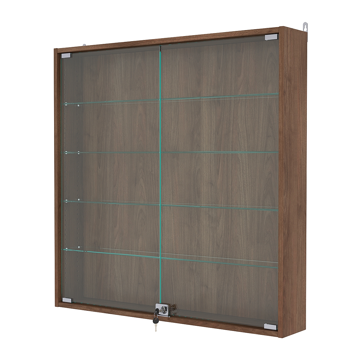 Витрина настенная с регулировочными полками №4-1А-РЕГ, Орех