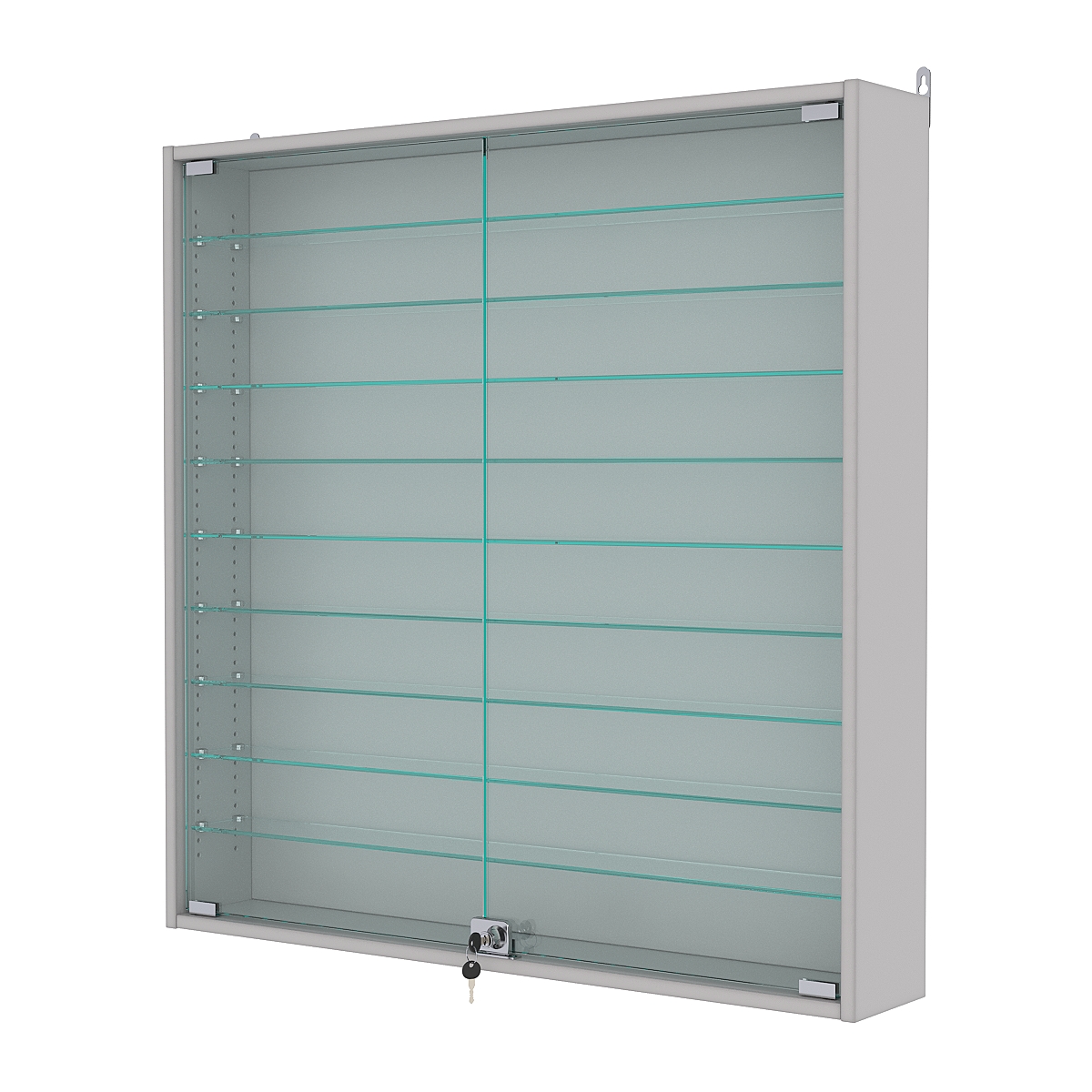 Витрина настенная с регулировочными полками №4-5А-РЕГ, Серый