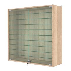 Витрина настенная с регулировочными полками №4-5АГ-РЕГ, Дуб Сонома