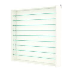 Витрина настенная с регулировочными полками №4-5Г-РЕГ, Белый