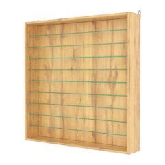 Витрина настенная с регулировочными полками №4-5Г-РЕГ, Дуб Золотистый