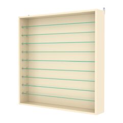 Витрина настенная с регулировочными полками №4-5Г-РЕГ, Крем Вайс