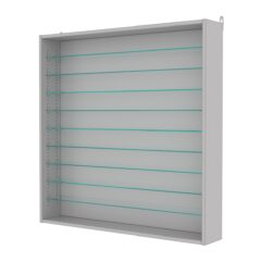 Витрина настенная с регулировочными полками №4-5Г-РЕГ, Серый