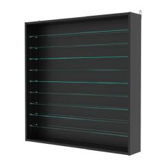 Витрина настенная с регулировочными полками №4-5Г-РЕГ, Черный