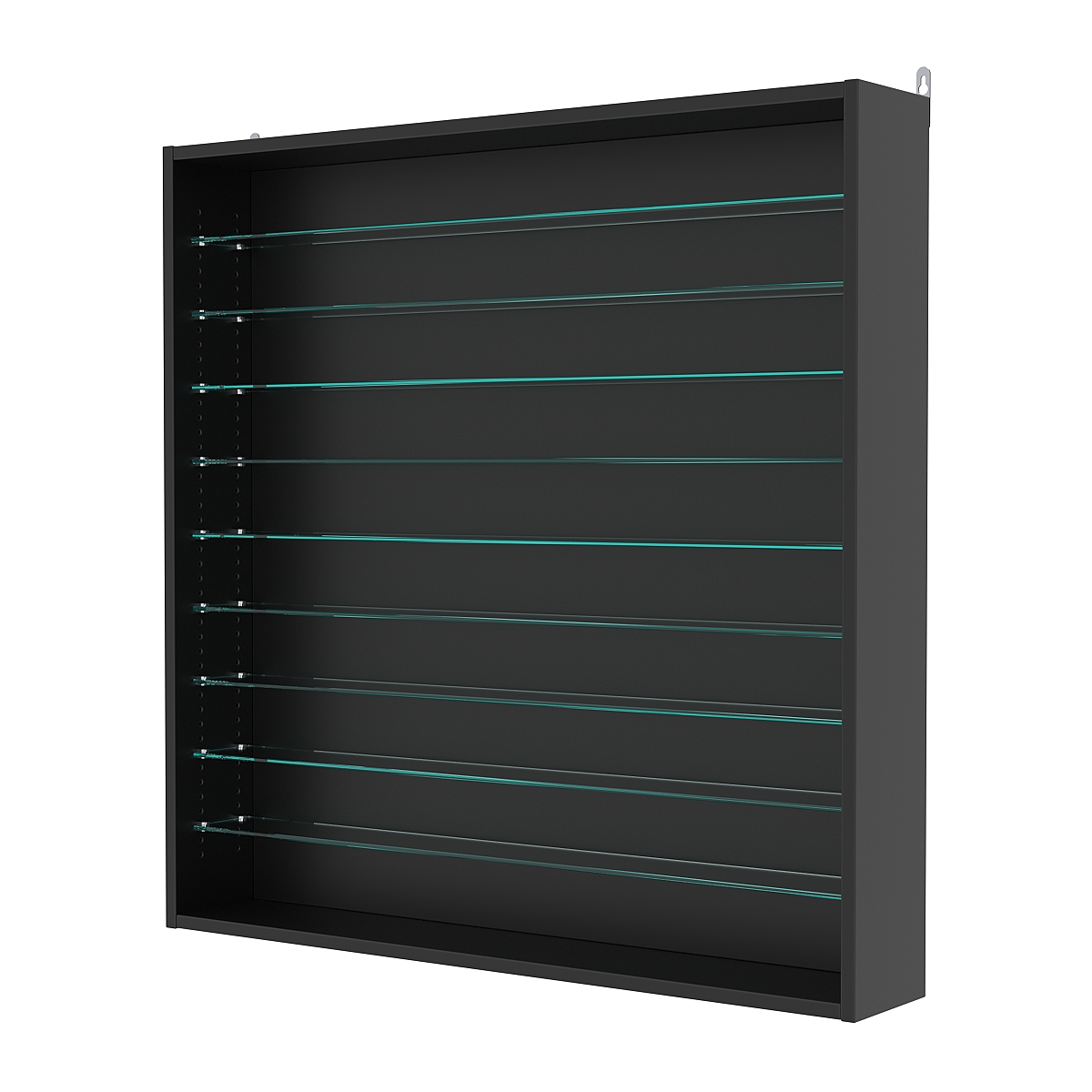 Витрина настенная с регулировочными полками №4-5Г-РЕГ, Черный