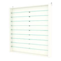 Витрина настенная с регулировочными полками №4-5ГУ-РЕГ, Белый