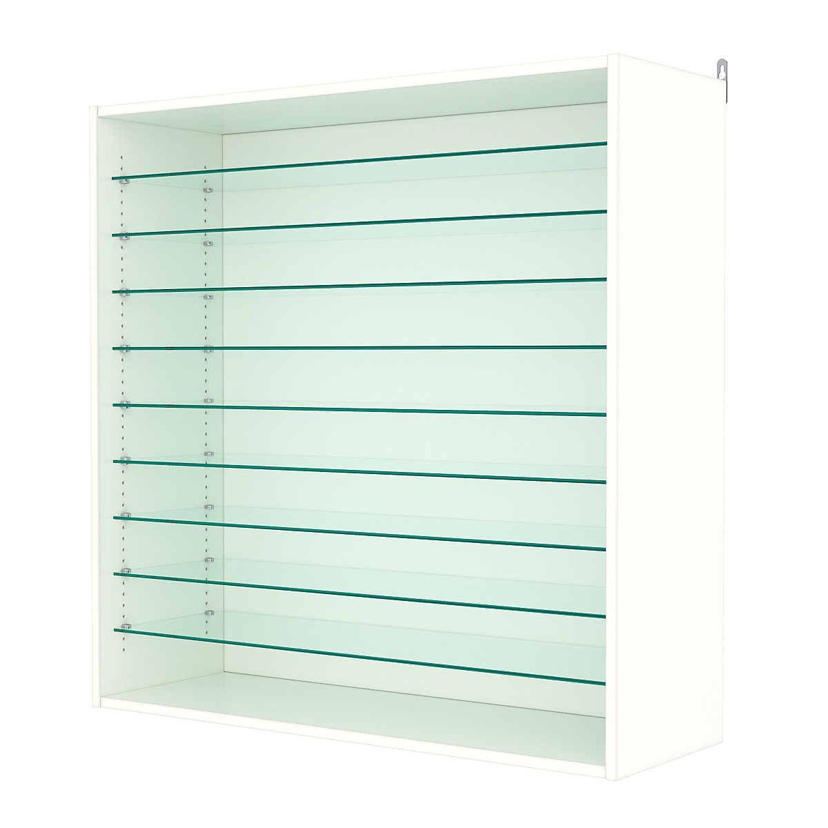 Витрина настенная с регулировочными полками №4-5ГГ-РЕГ, Белый