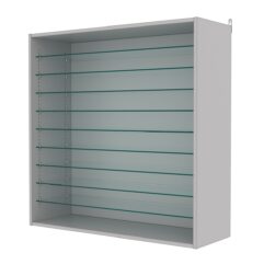 Витрина настенная с регулировочными полками №4-5ГГ-РЕГ, Серый