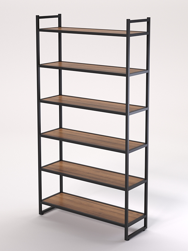 Стеллаж Стронг №26 в стиле ЛОФТ, Орех