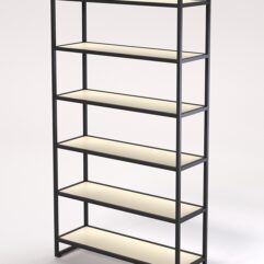 Стеллаж Стронг №26 в стиле ЛОФТ, Крем Вайс