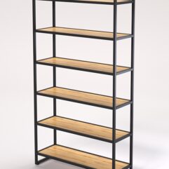 Стеллаж Стронг №26 в стиле ЛОФТ, Дуб Золотистый