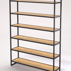 Стеллаж Стронг №27 в стиле ЛОФТ, Дуб Золотистый