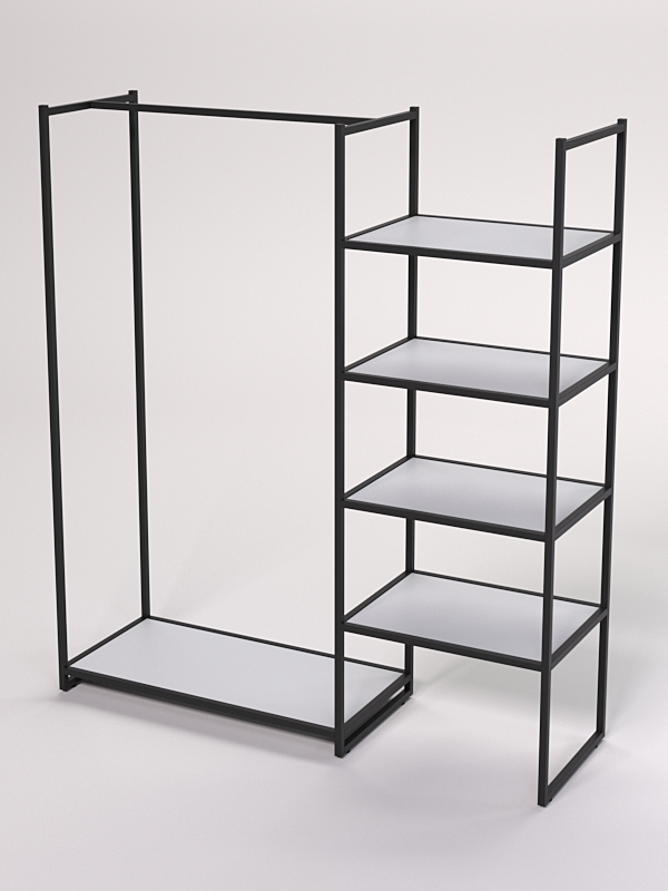 Стеллаж Стронг №31 в стиле ЛОФТ, Серый