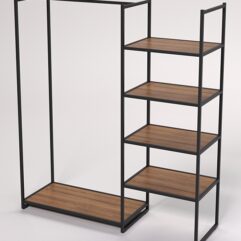 Стеллаж Стронг №31 в стиле ЛОФТ, Орех