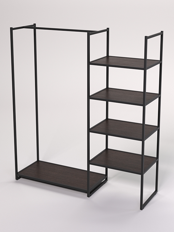 Стеллаж Стронг №31 в стиле ЛОФТ, Дуб Венге