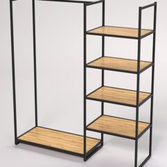 Стеллаж Стронг №31 в стиле ЛОФТ, Дуб Золотистый