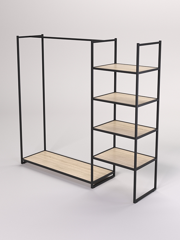 Стеллаж Стронг №32 в стиле ЛОФТ, Дуб Сонома