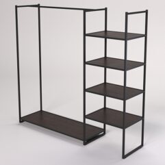 Стеллаж Стронг №32 в стиле ЛОФТ, Дуб Венге