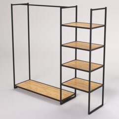 Стеллаж Стронг №32 в стиле ЛОФТ, Дуб Золотистый