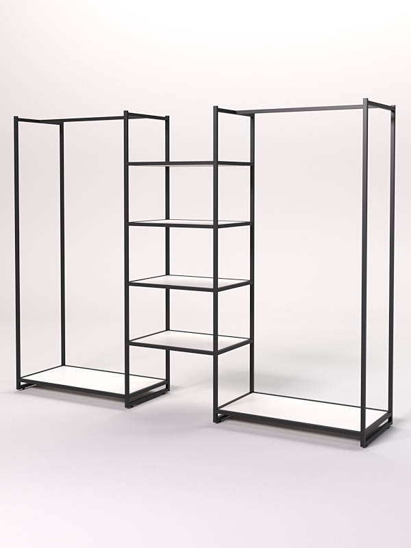 Стеллаж Стронг №33 в стиле ЛОФТ, Белый