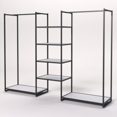 Стеллаж Стронг №33 в стиле ЛОФТ, Серый